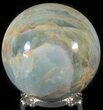 Polished Blue Calcite Sphere - Argentina #63260-1